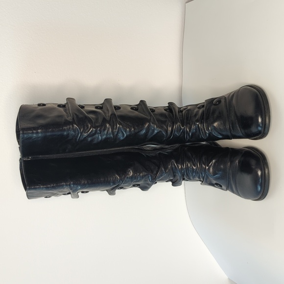 Miz Mooz Women's Size 8 Bloom Boots Black Leather Victorian Steampunk EUC - Picture 2 of 13